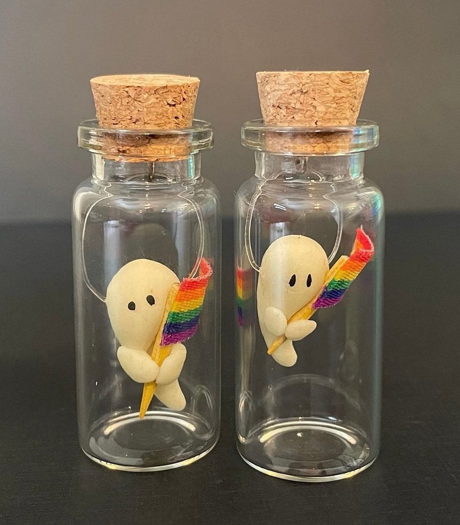Pet Ghost with Pride Flag