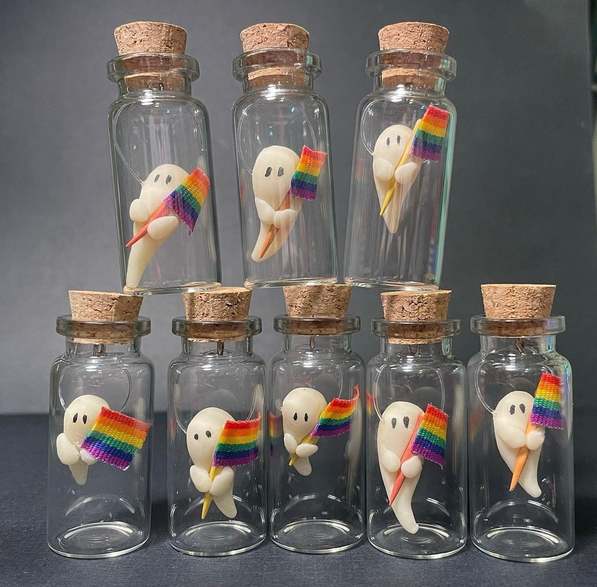 Pet Ghost with Pride Flag